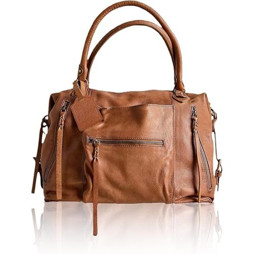 Women's Large Tote Bag City Tote Bag Purse with Zipper Women Vegan Leather Hobo Handbags with Adjustable Strap