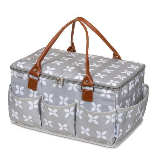 Moteph Extra Large Diaper Caddy, Craft, Toy Organizer, Zip-Top Cover, Waterproof Wet/Dry Bag