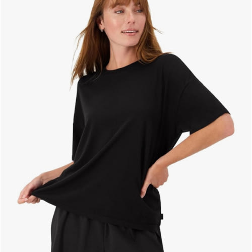 Hanes Women's Originals SuperSoft Comfywear 2 Piece Lounge Boxy T-Shirt & Sleep Shorts Loungewear Set