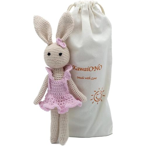 Bunny Family, Bunny Mom, Handmade Bunny Crochet Plushie Doll, Amigurumi Doll, Baby/Toddler Doll (Bunny Mom)