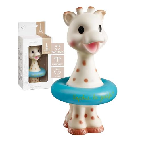 Sophie la girafe | Bath Toy | Colors May Vary (Blue or Yellow) | Fun Toy That Floats & Sprays Water When Pressed