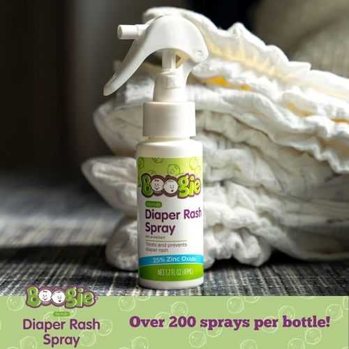 Diaper Rash Cream Spray by Boogie Bottoms, 1.7 Fl Oz