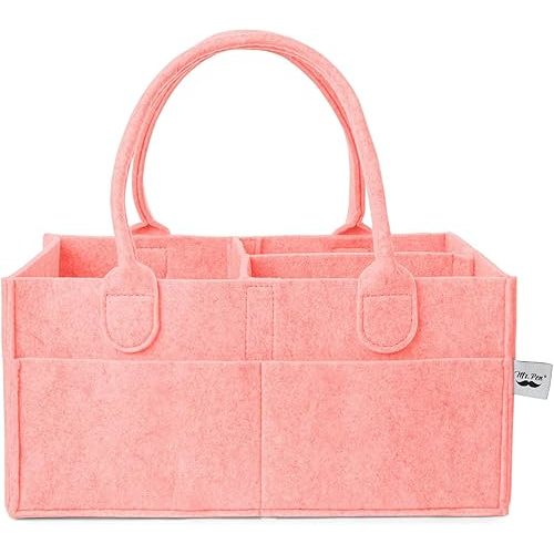 Mr. Pen- Baby Diaper Caddy Organizer, Pink, Baby Organizer, Car Diaper Caddy, Baby Caddy Organizer, Portable Diaper Caddy, Diaper Organizer for Changing Table, Baby Organizer for Nursery