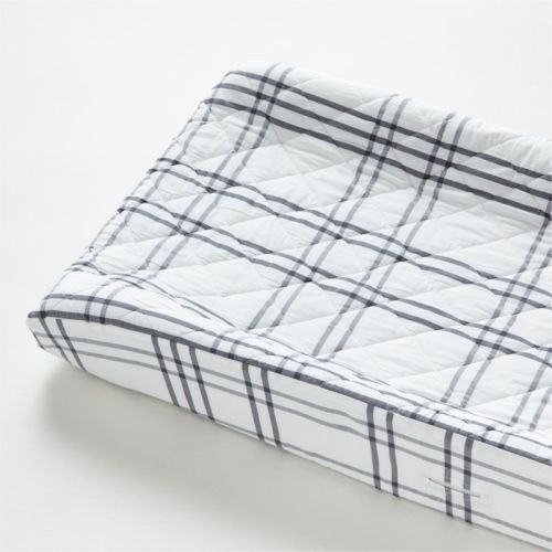 Stax Organic Cotton Grey Baby Changing Pad Cover