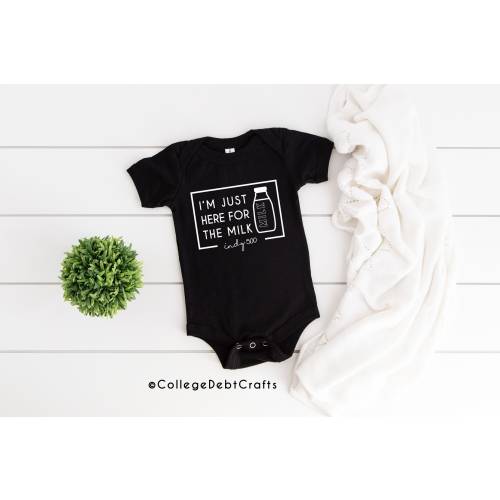I&#39;m just here for the Milk Baby Onesie | Qualifying | IndyCar | Unisex Fit | Indy 500 | Track | Pit Lane | Indianapolis | Racing Baby Onesie