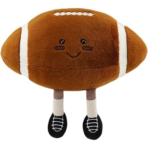 13 inch Stuffed Sports Balls Toy Creative Football Doll Fun Cute Plush Doll Toy Plush Stuffed Spherical Soft Toys Sports Throw Pillow CushionKids Gift(Rugby)