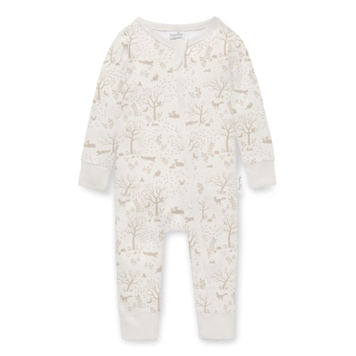 Woodland Ditsy Zip Romper