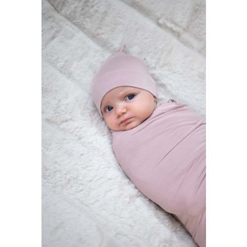 Baby Swaddle Set: Mauve