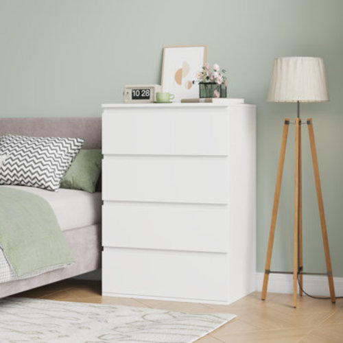Ebern Designs Cassilis 23.6" W 4-Drawer Dresser, Wood Storage Nightstand & Reviews | Wayfair