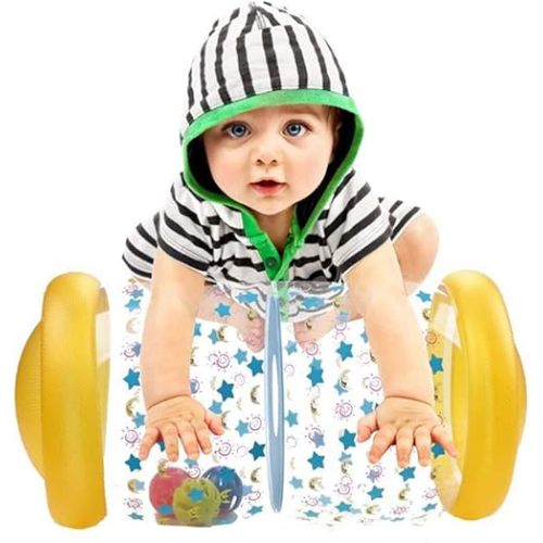 Baby Crawling Toy Fitness Toys Exercise Your Baby's Hearing and Touch Exercise Your Baby's Muscles and Coordination (Yellow)