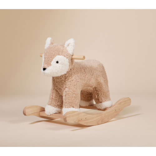 Sherpa Fox Plush Nursery Rocker