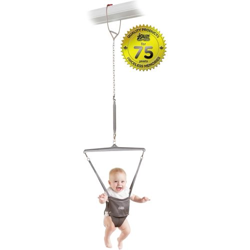 Jolly Jumper *ICONIC* - Grey Saddle - The Original Baby Exerciser. Trusted By Parents And Loved By Babies For Over 75 Years.
