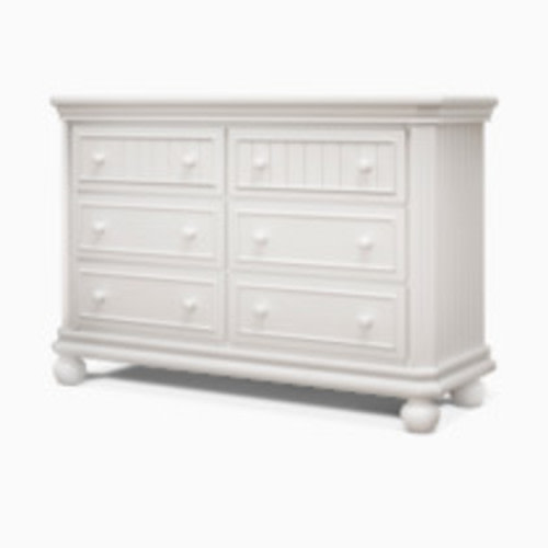 Sorelle Finley 6 Drawer Double Dresser - White