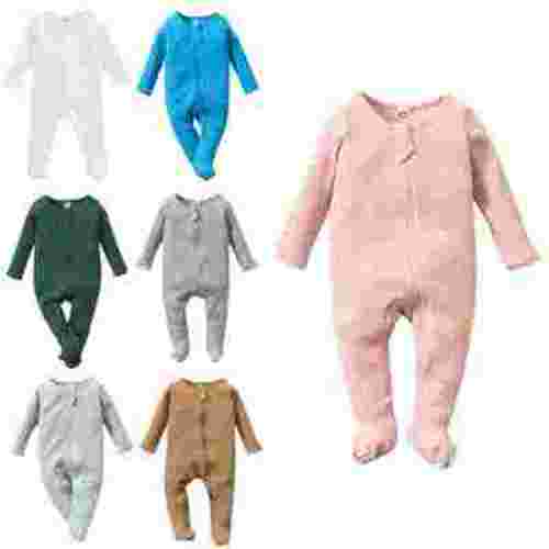 0-6M Newborn Baby Footie Pajamas Zipper Front Infant Cotton One-piece Sleeper Pjs Newborn Footed Sleep Play