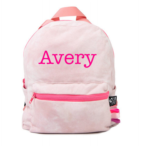 Large Backpack, Personalized, Pink Tie Dye Space Panda - Nik's Naks