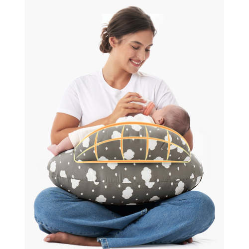 Adjustable Nursing Pillow in Classic Grey – Momcozy