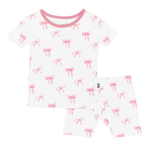 Short Sleeve Pajamas in Bow