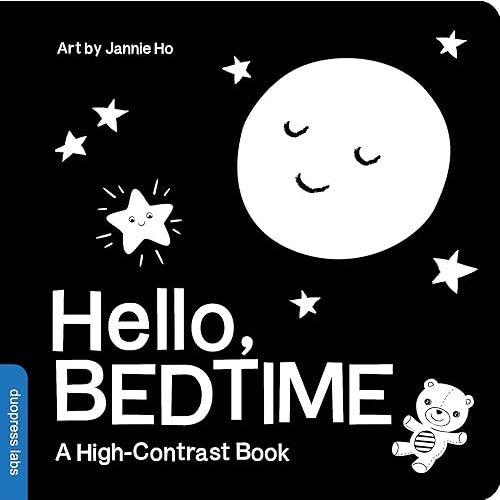 Hello, Bedtime: A High-Contrast Board Book for Babies, Perfect for a Shower Gift (High-Contrast Books, 7) Board book – May 7, 2024