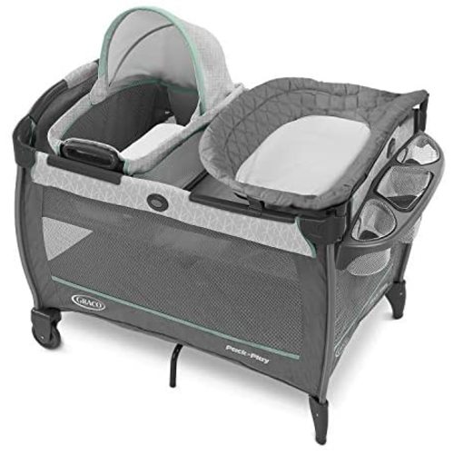 Graco Pack 'n Play Close2Baby Bassinet Playard Features Portable Bassinet Diaper Changer and More, Derby
