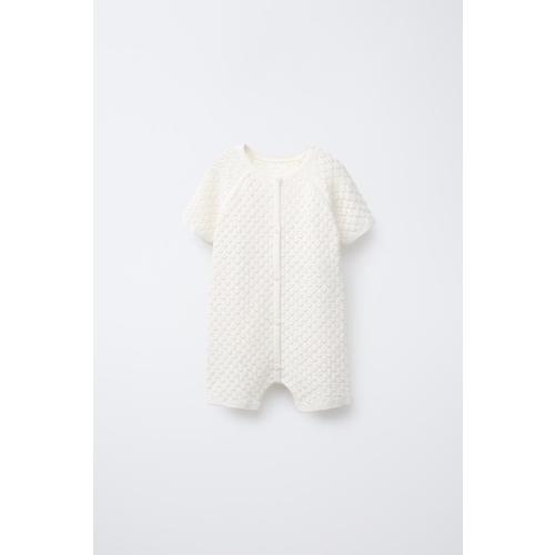 SILK COTTON KNIT JUMPSUIT - Ecru | ZARA United States