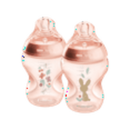 Tommee Tippee Natural Start Anti-Colic Baby Bottle, 9oz, Slow-Flow Breast-Like Nipple for a Natural Latch, Anti-Colic Valve, Self-Sterilizing, Pack of 2