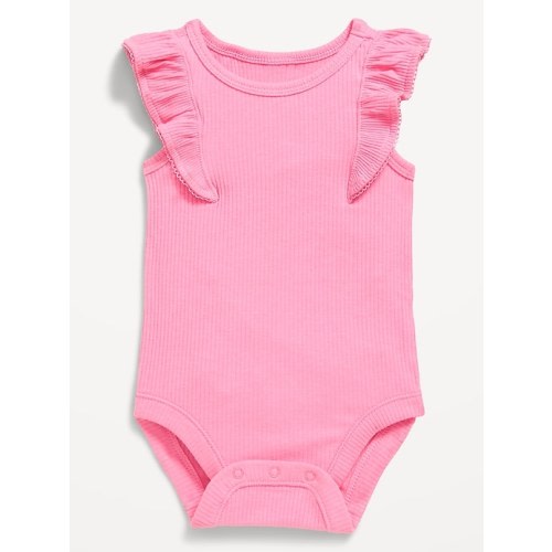 Ruffle-Trim Ribbed Bodysuit for Baby