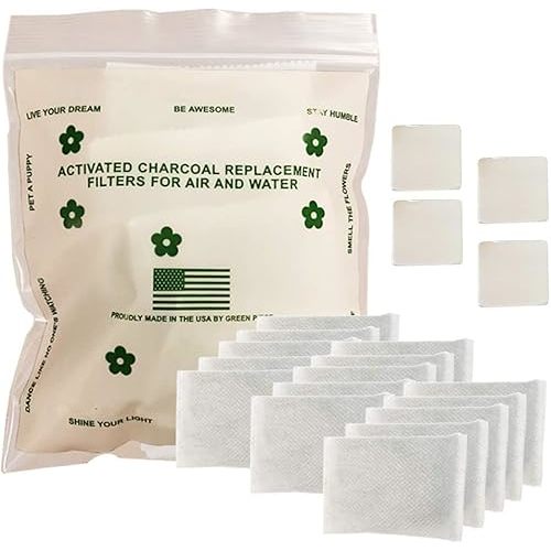Green Piece® Overstuffed - Pack of All Natural Baby Diaper Pail Deodorizer Activated Charcoal Air Purifier - Pack of 15 Double Sized Sachets (24g)