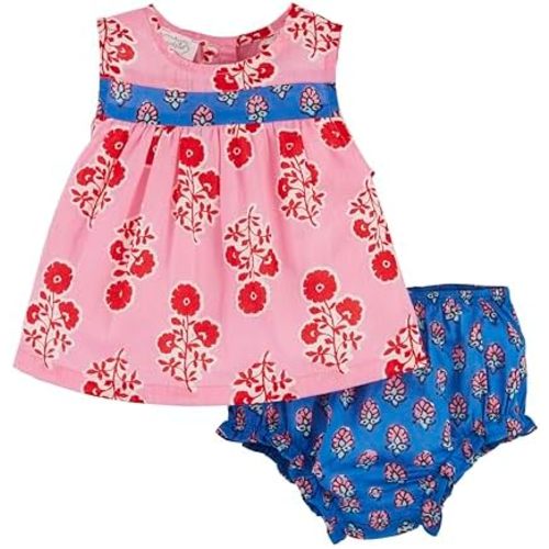 Mud Pie baby-boys Children's Mixed Print Pinafore