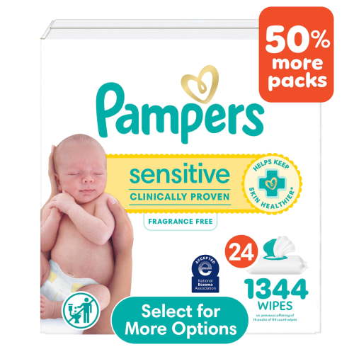 Free Shipping! Pampers Sensitive Baby Wipes Unscented 16 Pack 1344 Count Hypoallergenic and Gentle