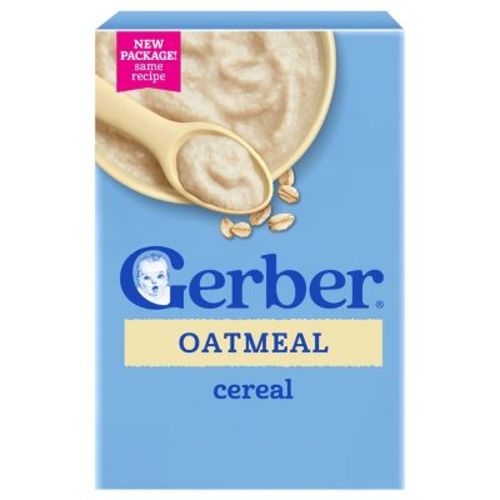 Gerber Non-GMO Baby Food Stage 1 Single Grain Baby Oatmeal Cereal - 8oz: Kosher, Cholesterol Free, Whole Grain