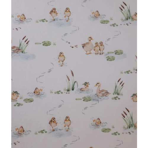 Duck Pond Organic Fitted Cot Sheet | Snuggle Hunny