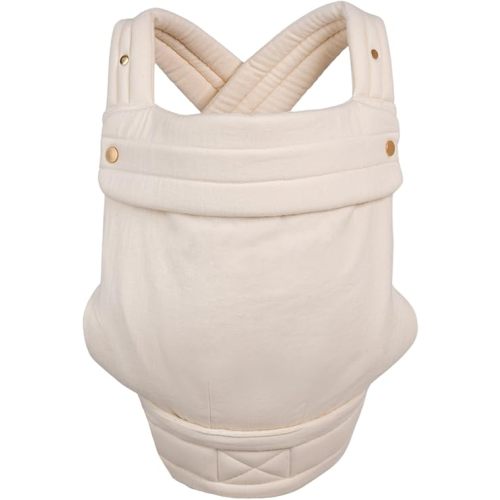 Monarch Ergonomic Baby Carrier - Premium Cotton Soft Structured Infant Carrier with Hip Healthy Design, 3 Carry Positions for Newborn to Toddler (7-35lbs), Breathable (Ivory)