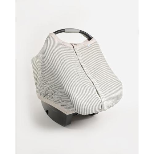 Cotton Muslin Car Seat Canopy - Grey Stripe
– Little Unicorn USA