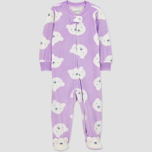 Carter's Just One You® Baby Girls' Bears Sleep N' Play - White/Purple