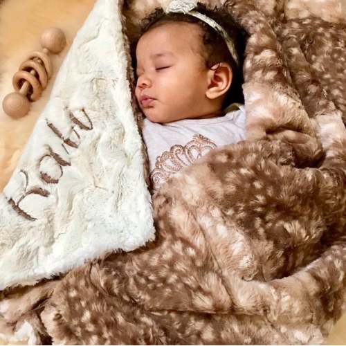 Personalized Baby Blanket Baby Shower Gift Fawn Minky Baby - Etsy