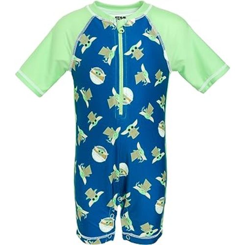 STAR WARS The Child Zip Up One Piece Bathing Suit Newborn to Toddler