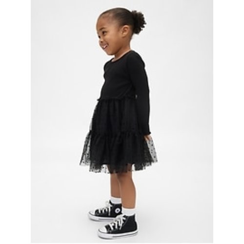 Baby & Toddler Mixed Media Tulle Dress | Gap