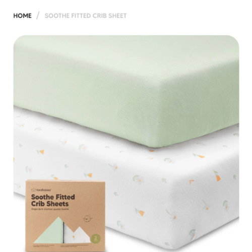Soothe Fitted Crib Sheet -  Wildflowers