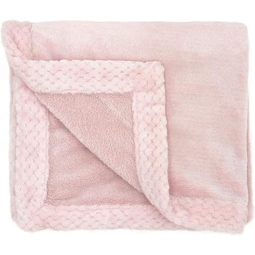 aden + anais Plush Blanket - Soft Minky Baby Blanket for Infants, Toddlers, Kids, for Crib, Stroller, Travel, Blush Pink