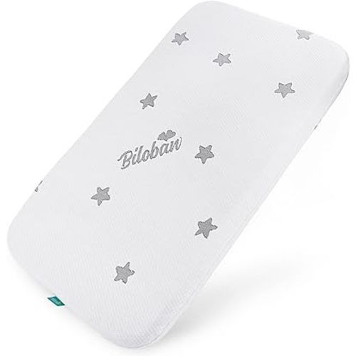 Bassinet Mattress Pad 20" x 30" Fit for Graco Travel lite, Cloud Baby and Maxi-COSI Swift Lightweight (only for Bassinet), Waterproof Breathable Soft, Baby Foam with Removable Zippered Cover