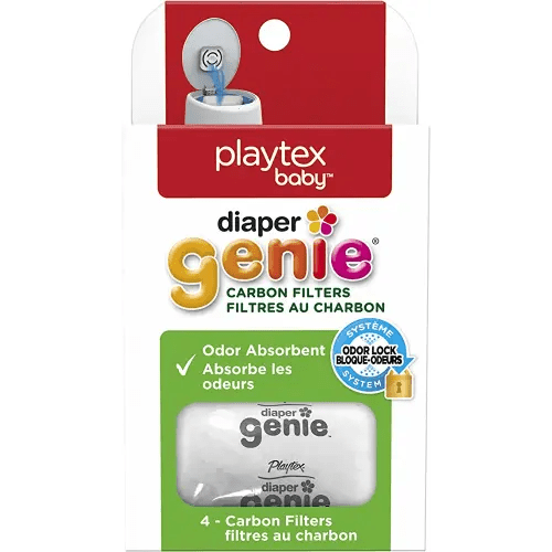 Diaper Genie Playtex Carbon Filter Refill Tray for Diaper Pails, 4 Count