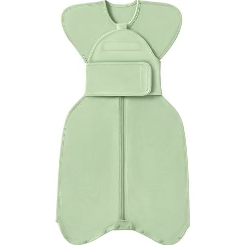 Newborn Sleep Sack 0-3 Months, Preemie Transitional Swaddle Baby Infant Zipper Strap Velcro Sleep Sack