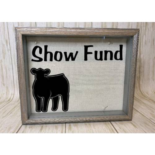 Show Heifer, Show Fund Box, Livestock Show, Personalized Show Heifer, Livestock Show Box, Stock Show Heifer, 4H Heifer, Show Award, Steer