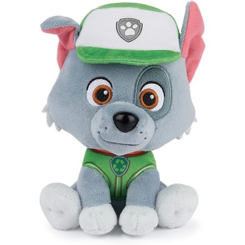 GUND Official PAW Patrol Rocky in Signature Recycling Uniform Plush Toy, Stuffed Animal for Ages 1 and Up, 6"