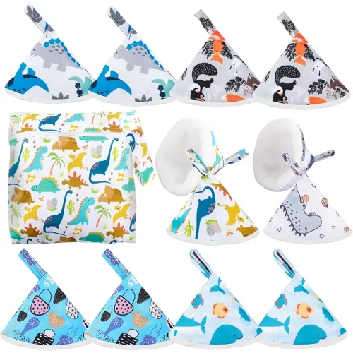 12 Pcs Peepeeteepe for Baby Boy with Storage Bag, Reusable Peepeeteepe Baby Boy with Hang Loop (6 Patterns)