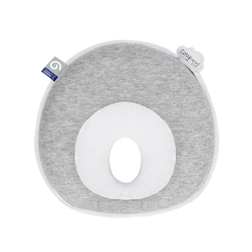 Babymoov Cosyhead Fresh Headrest, Gray and White – Soft Cotton Support for Baby Bouncers, Strollers & Car Seats