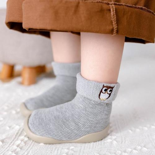 Baby Animal Sock Shoes - Owl – Grookz Shoes