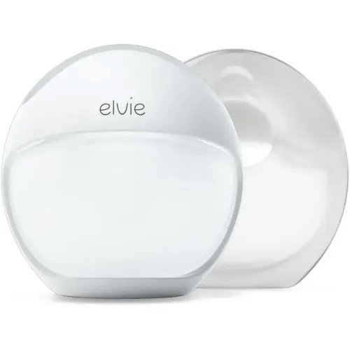 Elvie Curve - Manual Wearable Breast Pump - Hands-Free, Kick-Proof, Portable Silicone Pump That Can Be Worn in-Bra for Gentle, Natural Milk Expression - Breast Feeding Essentials