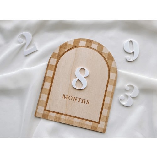 Baby Boy Milestone Marker Boy Monthly Milestone Baby Boy Month Milestone Baby Wooden Milestone Monthly Sign Baby Milestone Card Baby Shower