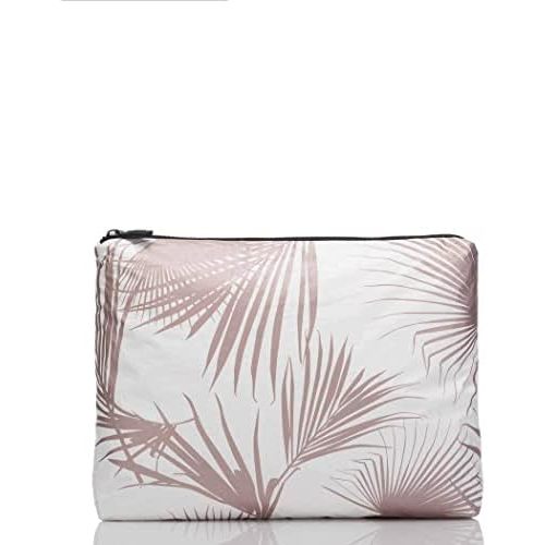 ALOHA Collection Mid Pouch, Lightweight, Packable, & Splash-Proof Pouch for Travel, Makeup, Toiletries, Organization, Gym, Pool & Beach. Easy to Clean Material. (11" x 8.5")